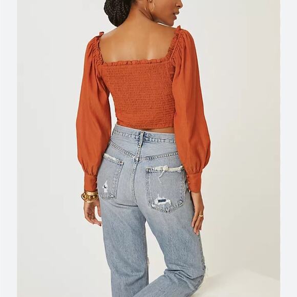 Anthropologie ASTR The Label Amber Sweetheart Top Milkmaid Corset Regency XS NWT - Picture 2 of 9